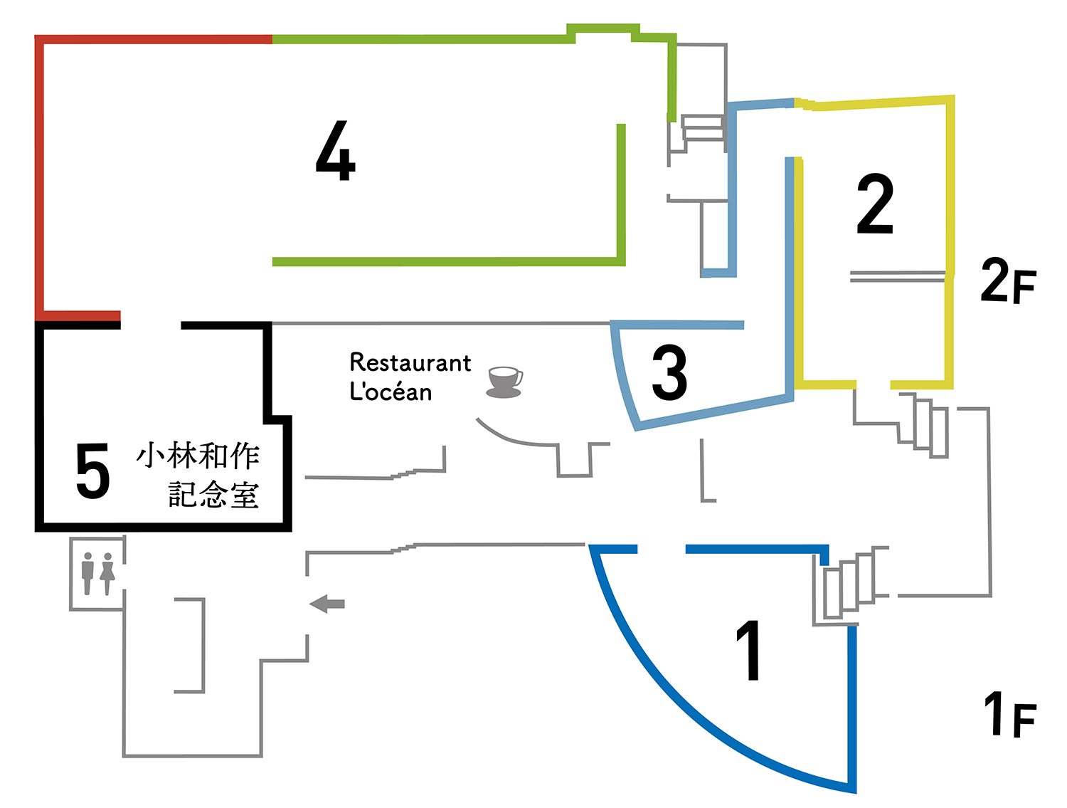 なかた美術館・フロアマップ